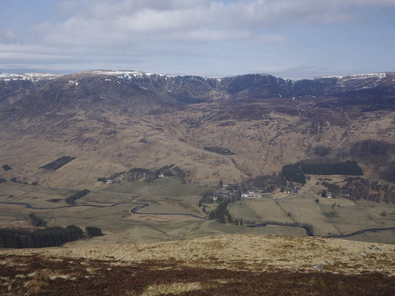 Across Glen Clova to Corrie of Bonhard and Corrie of Clova