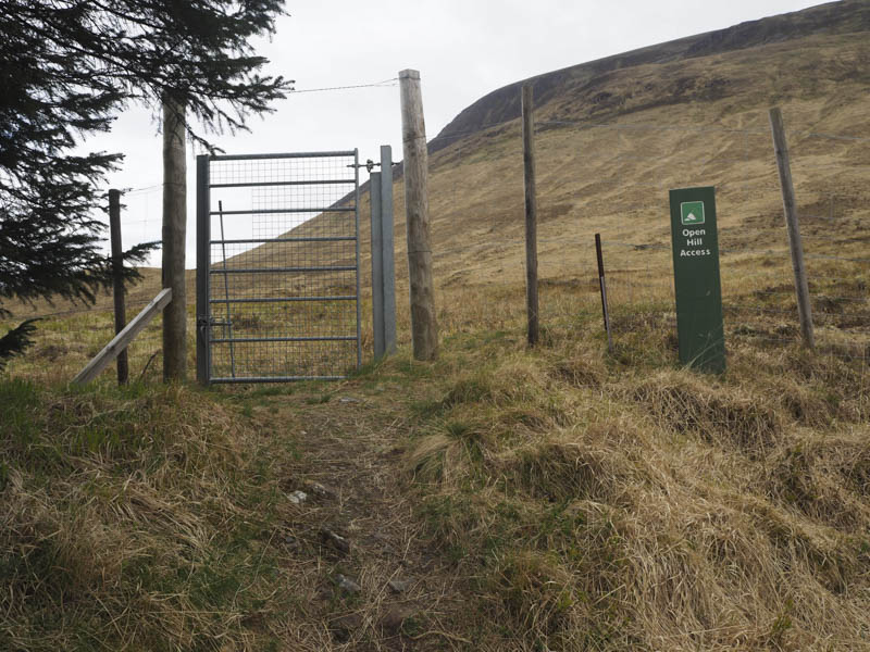 Gate onto open hillside