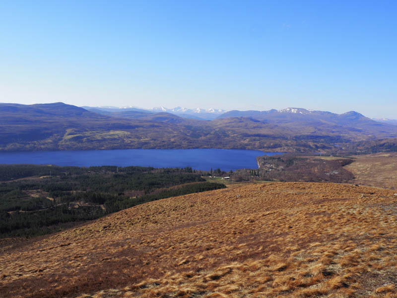 Loch Luichart. Strathfarrar Hills in the distance