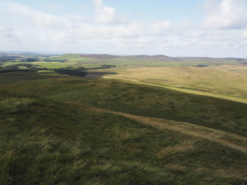 North Muir. Mid Hill and Bleak Law beyond