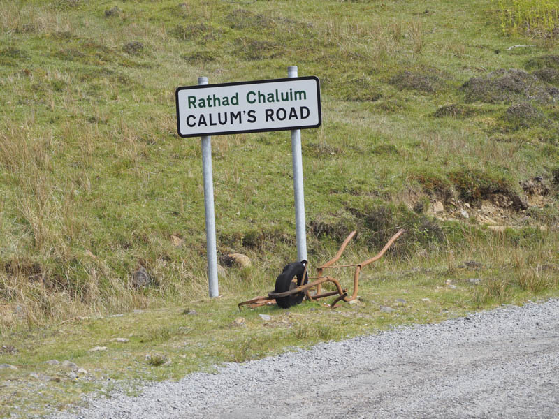 Start of Calum's Road with wheelbarrow