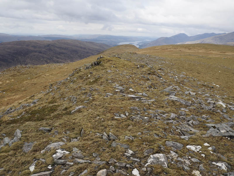 Summit, Beinn Mhic-Mhonaidh. Loch Awe beyond.