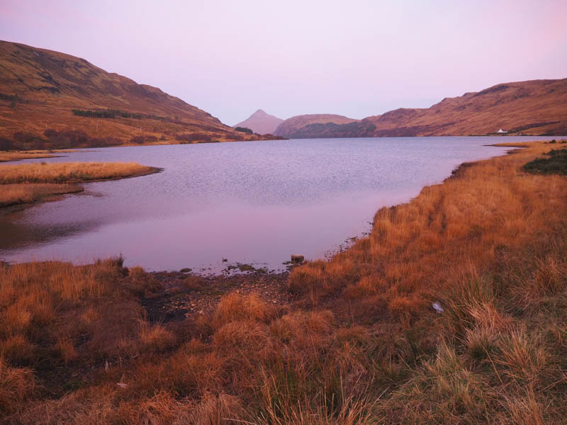 Loch More and Ben Stack not long after dawn