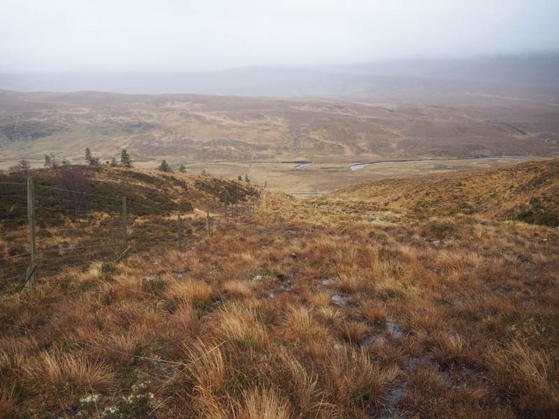 Looking back to Strath Vagastie