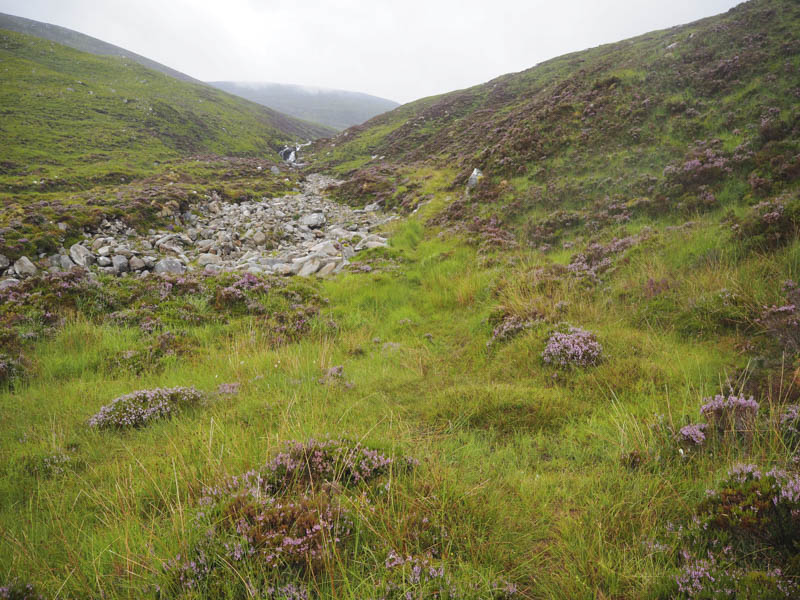 Route up the side of the Allt Coir' a' Chruiteir