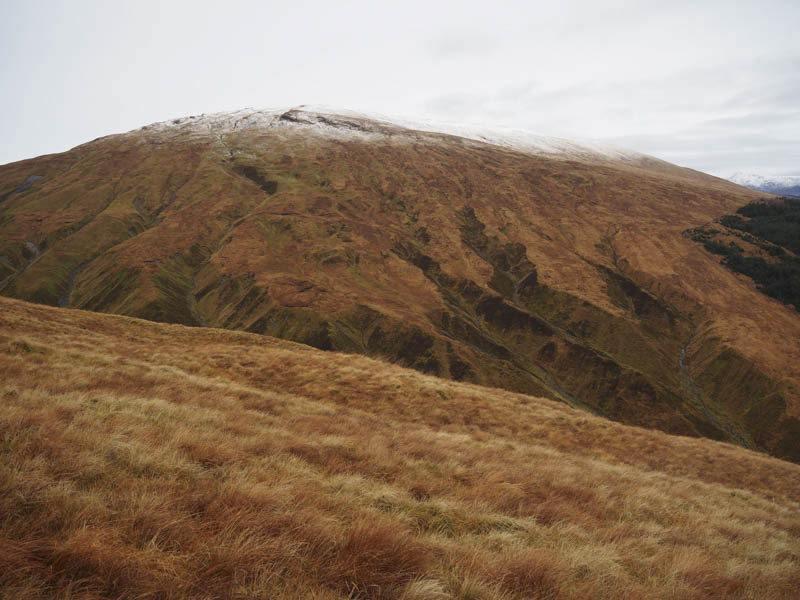 Beinn Bhreac-liath showing its numerous gullies