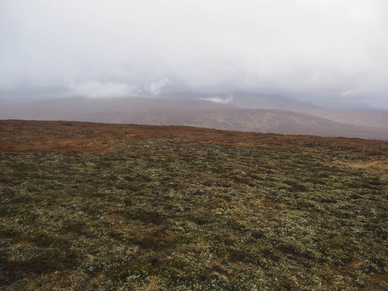 View west from Meall an Fhuarain