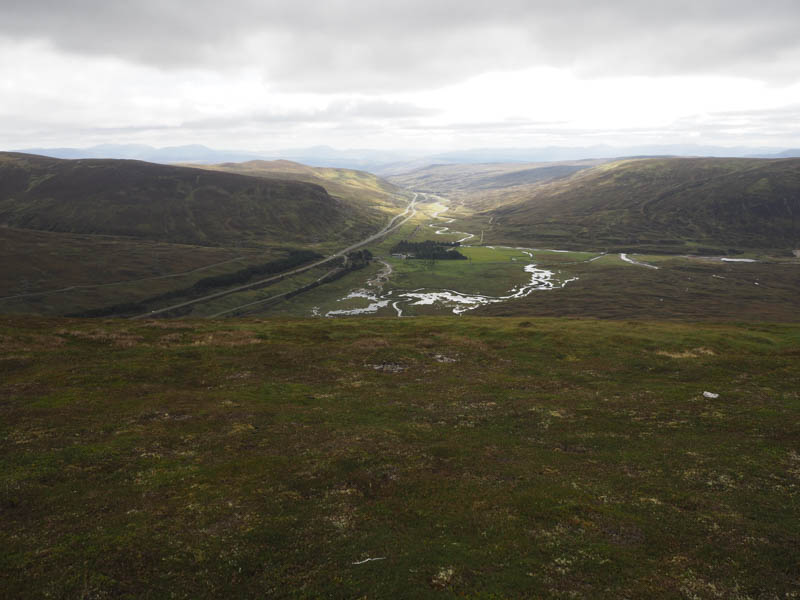 Dalnaspidal Lodge and the A9 through Glen Garry