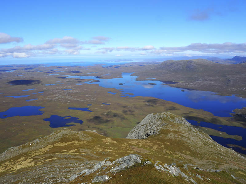 Fionn Loch, Gruinard Bay and the Summer Isles beyond