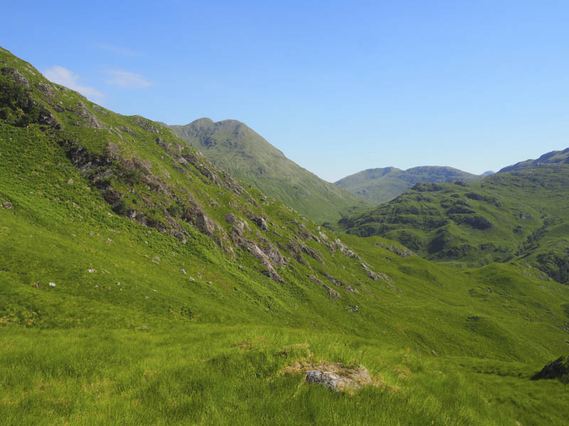 Route from Gleann Dubh Lighe