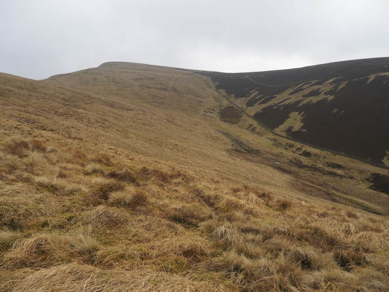 Route onto summit of Croft Head