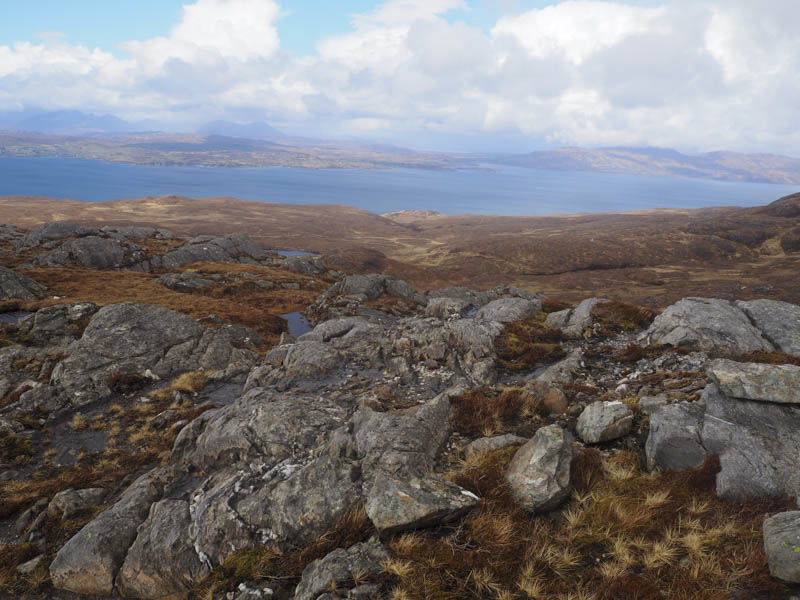 Sound of Sleat and Isleornsay, Isle of Skye from Roinn na Beinne