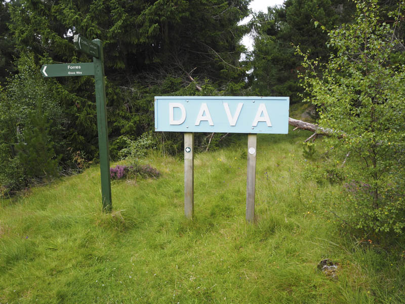 Old Dava Station sign