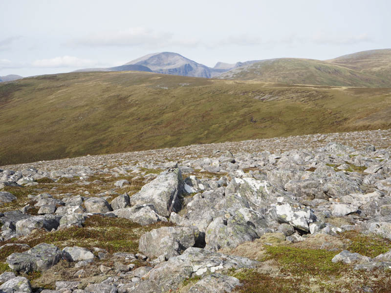 Sron Liath. Beinn Dearg beyond