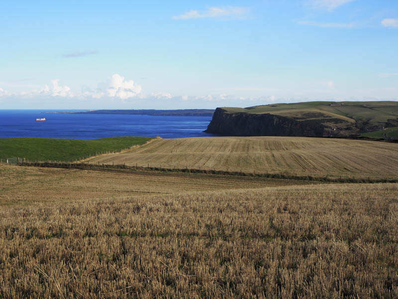 Pennan Head and looking east