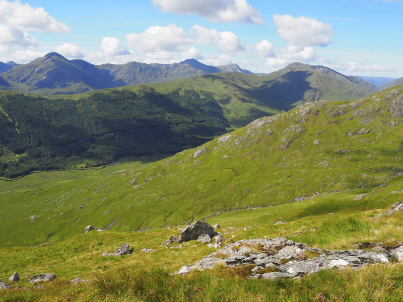 Glen Dessarry with Sgurr Thuilm and Sgurr nan Coireachan in the distance