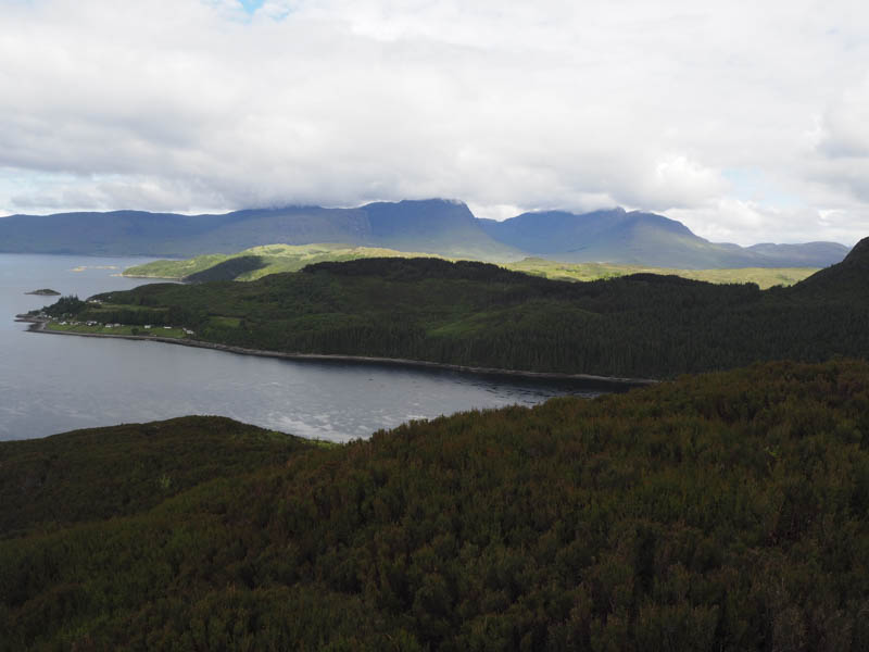 Applecross Hills topped by cloud