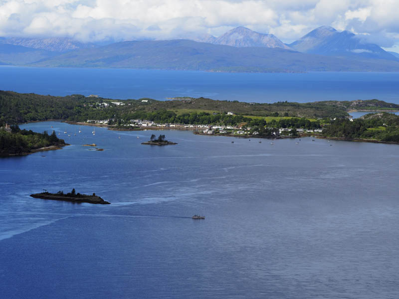 Plockton. Isle of Skye beyond