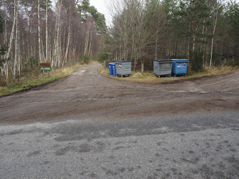 Start of walk , vehicle track to The Crofts of Cairngorm