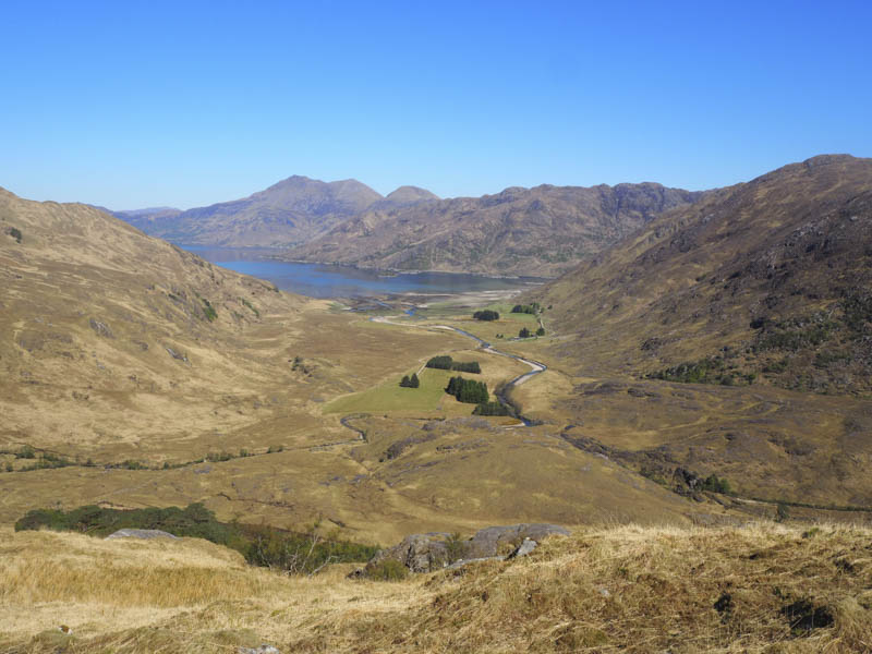 View back to Barrisdale and Loch Hourn