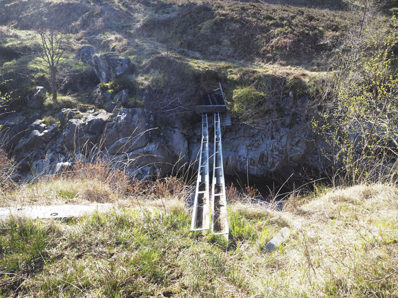 All that's left of the bridge over the Water of Tulla