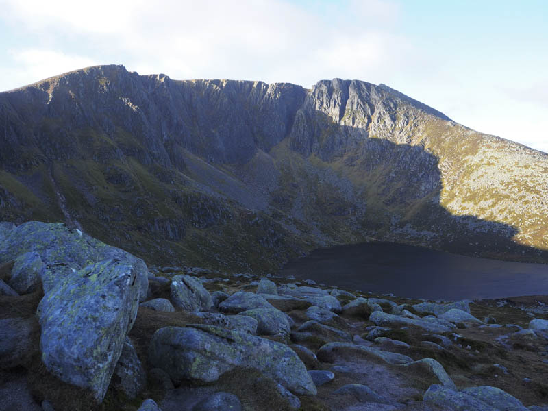 Cliffs of Lochnagar and its Loch