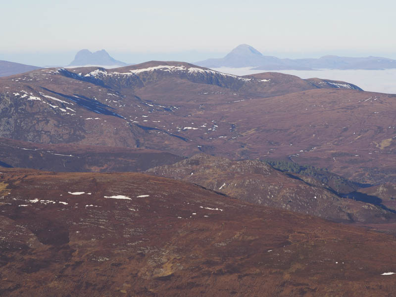 Graham, Carn a' Choin Deirg. Suilven and Canisp in the distance