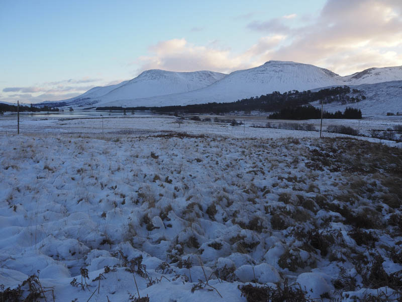 Loch Tulla, Beinn an Dothaidh and Beinn Achaladair from start of walk