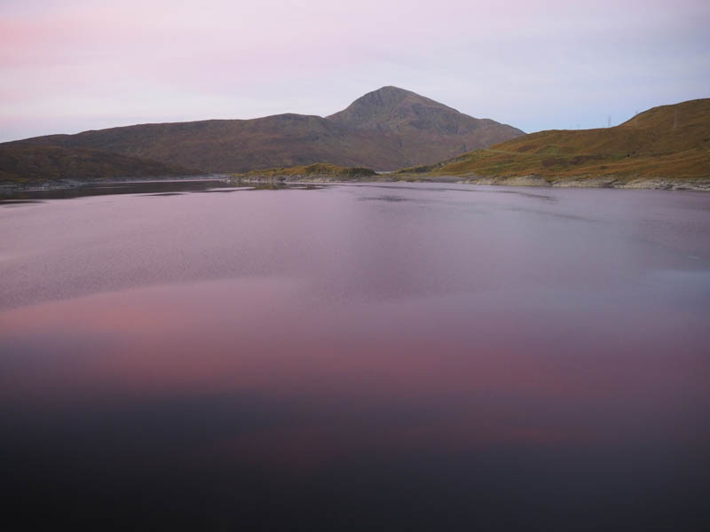 Loch Quoich and Gairich pre-sunrise