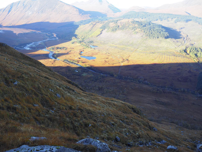 Glen Etive and ascent route