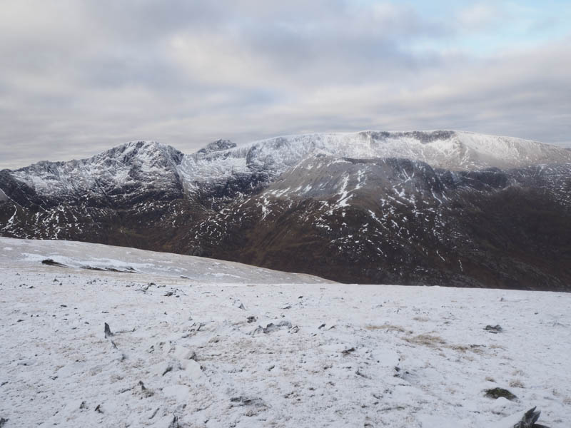 Aonach Beag and Aonach Mor. Ben Nevis beyond