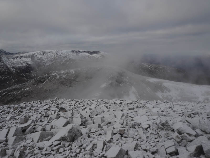 Stob Coire Easain. Aonach Mor beyond