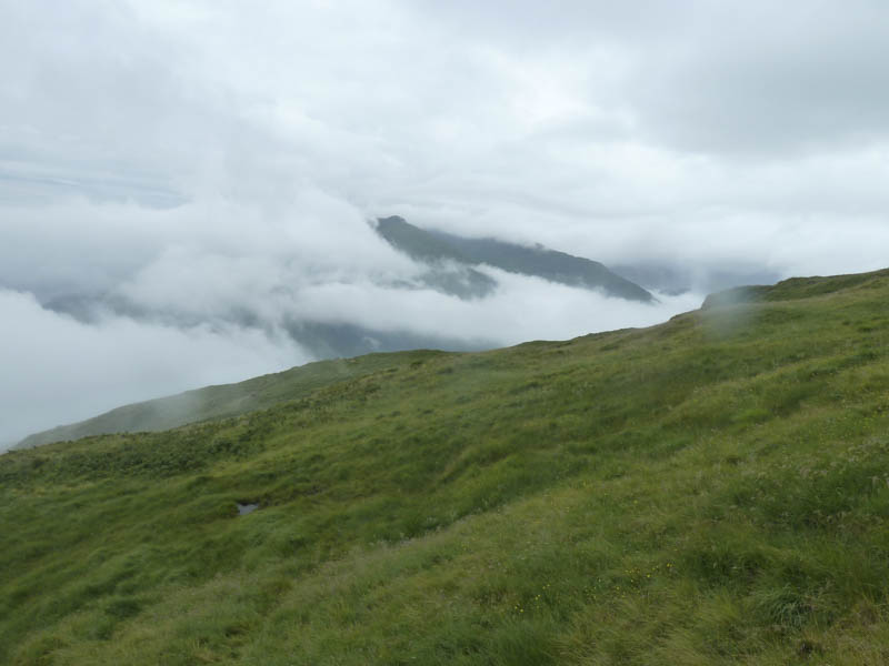 Beinn Mheadhoin as cloud lifts briefly