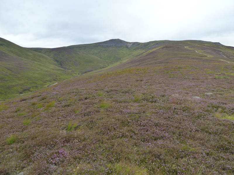 Carn a' Chlamain showing ascent route