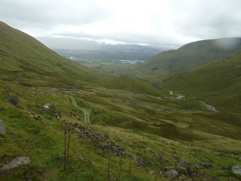 View back down glen to Loch Awe