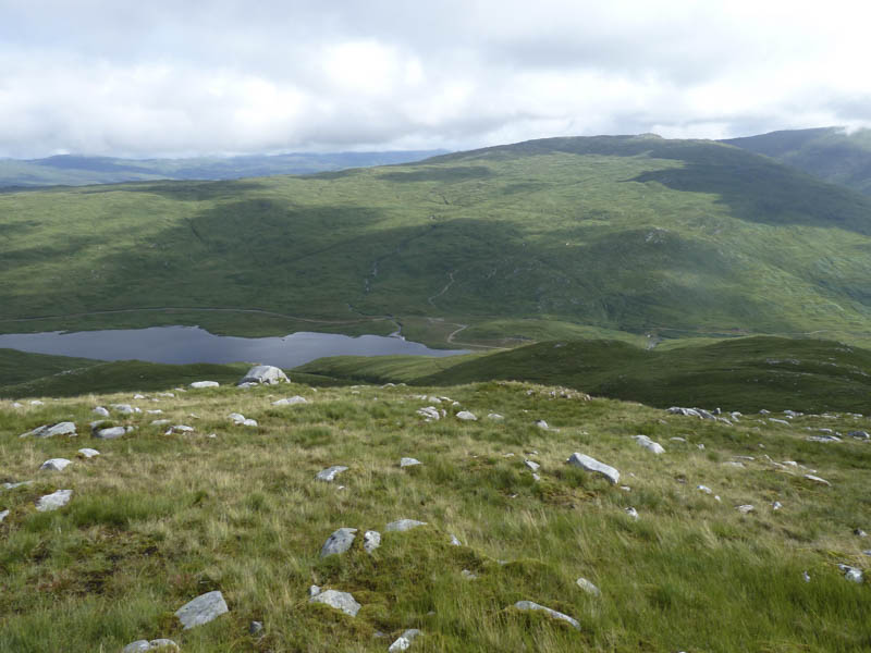 View back to start and Loch Uisge
