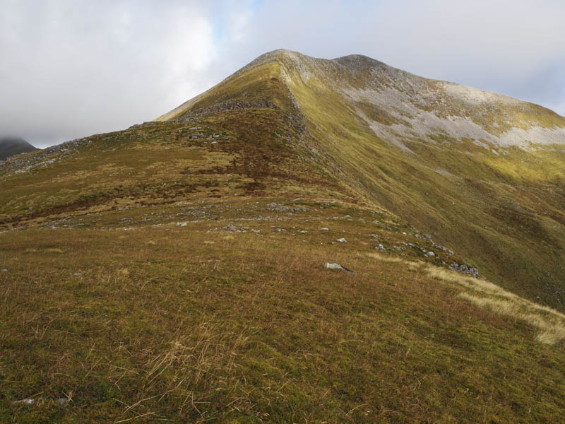 South Ridge, Na Gruagaichean and route to summit