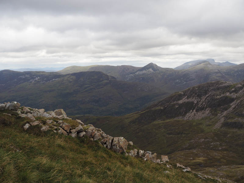 Westerly Mamores. Ben Nevis beyond