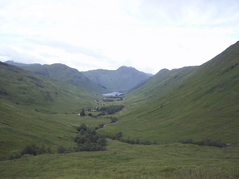 View back to Srath Duilleach and Loch Leitreach