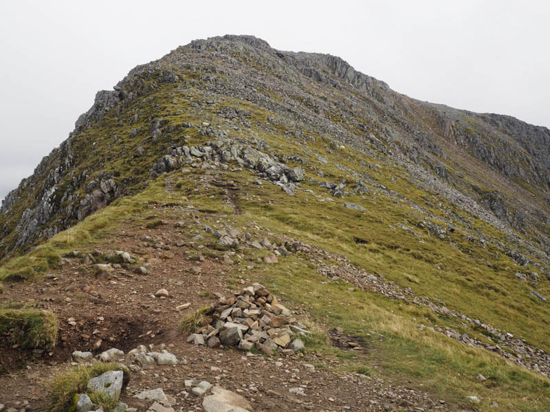 Final ascent to Stob Coire Sgreamhach