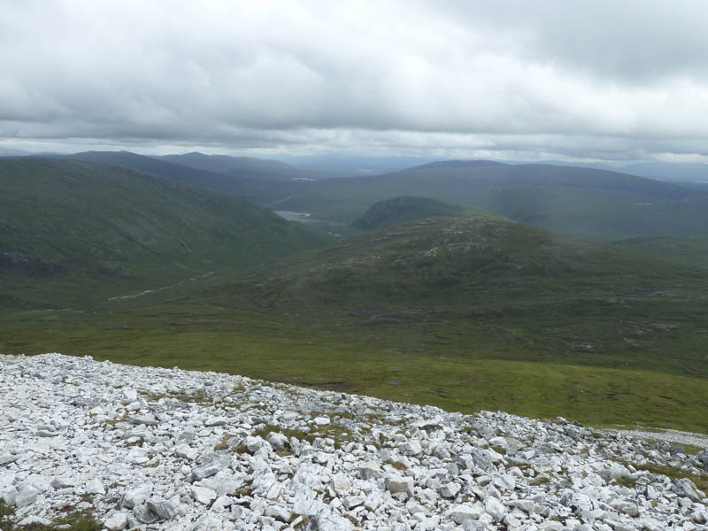 Lairig Leacach and towards SW edge of Loch Treig
