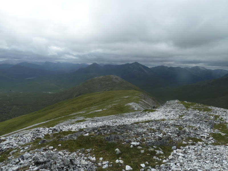 Meall a' Bhuirich. Mamores beyond