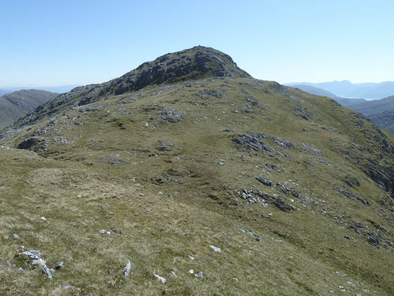 Approaching summit of Carn na Nathrach