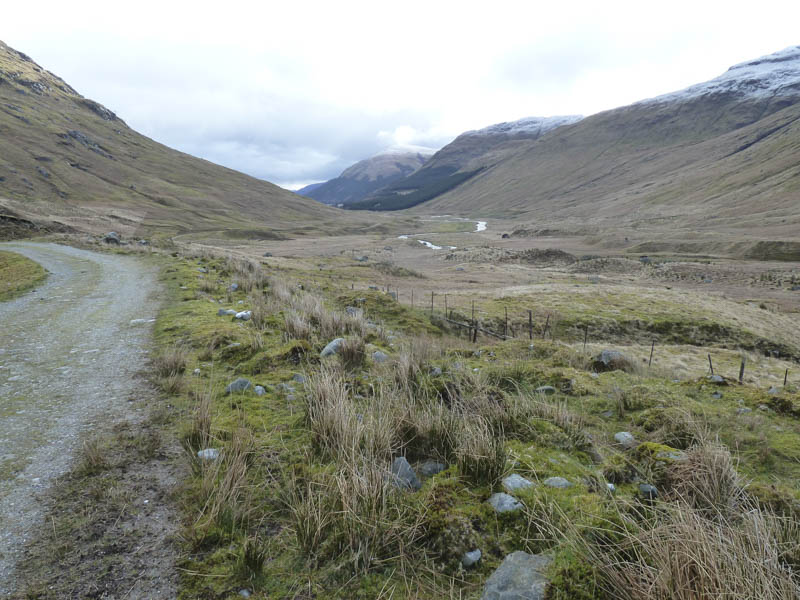 Looking back down Glen of the River Larig