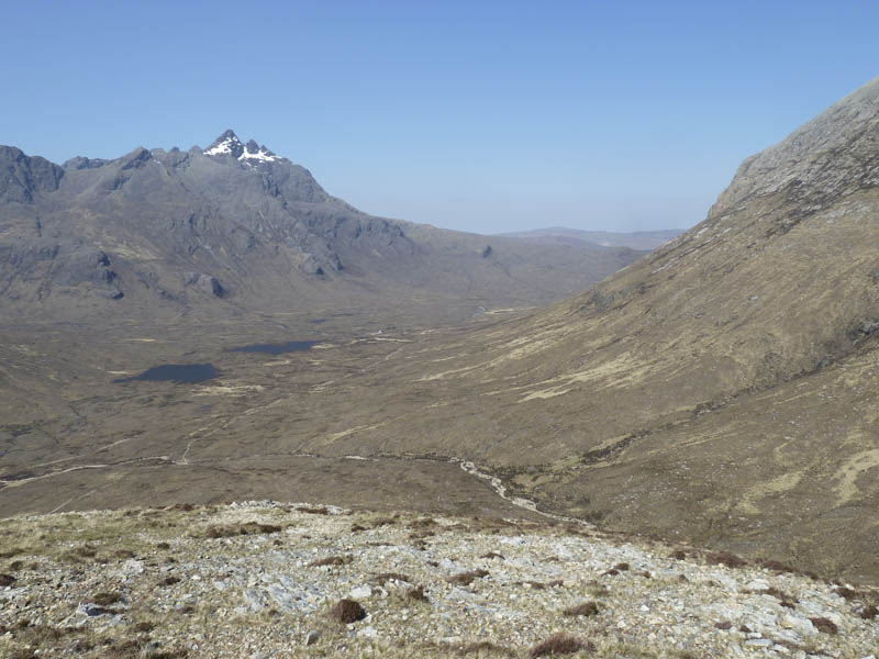 Looking back at Sgurr nan Gillean and Glen Sligachan