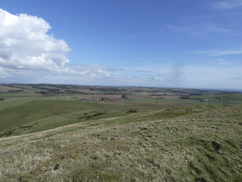 View north-east from Largo Law
