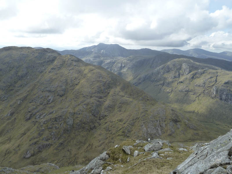 Garbh Bheinn beyond Sgurr a' Chaorainn