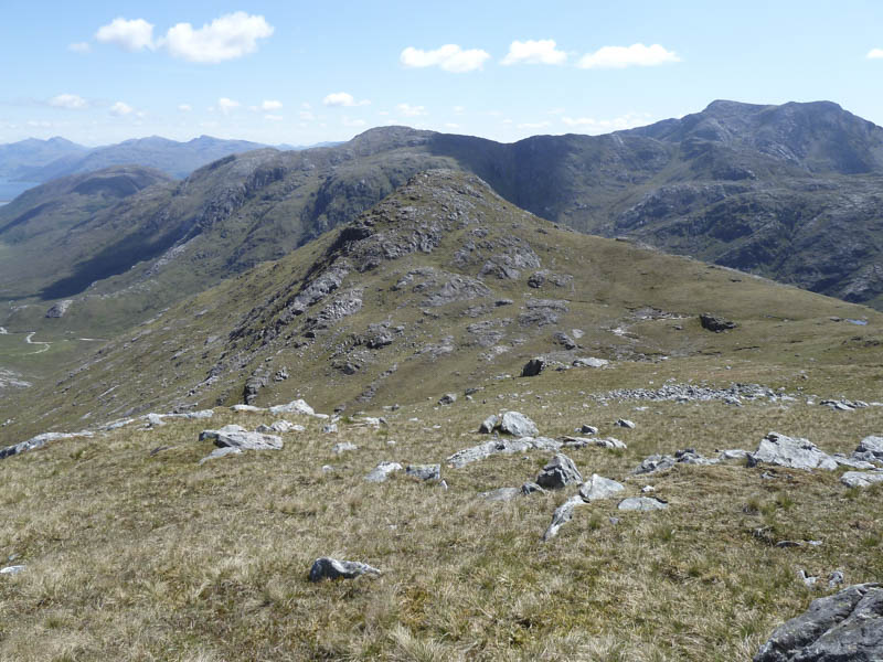 Sgurr na Laire. Garbh Beinn to the right