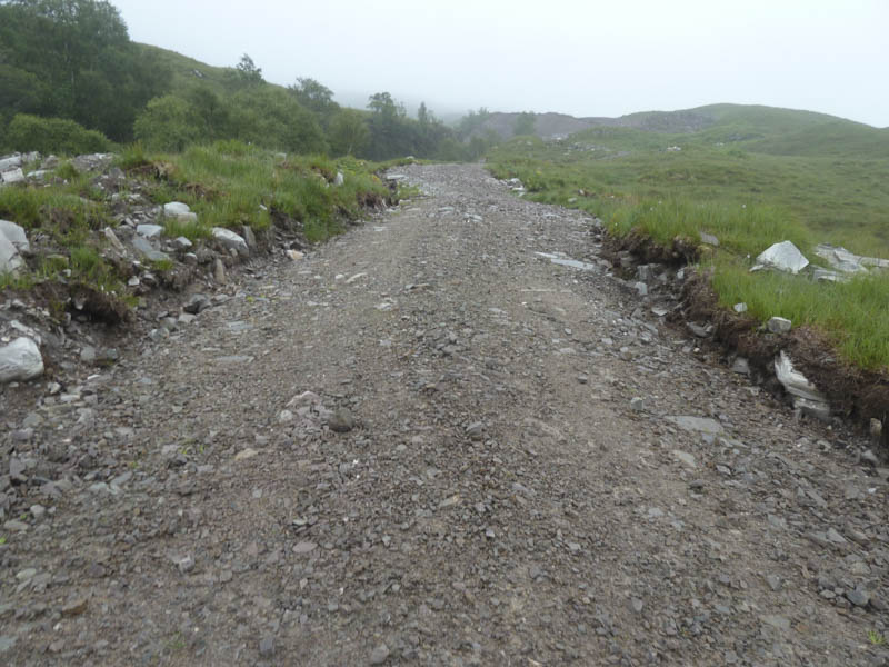 Track up south side of Allt na Caillich