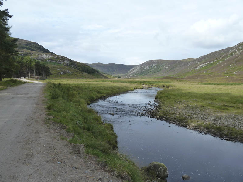 Abhainn Beinn nan Eun and upper reaches of Glen Glass